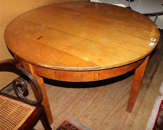 Light oak circular table